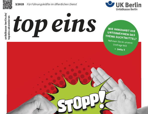 top eins Ausgabe 3/2025 UK Berlin Titel