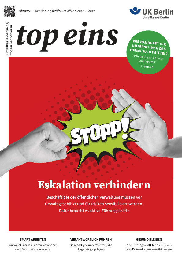 top eins Ausgabe 3/2025 UK Berlin Titel