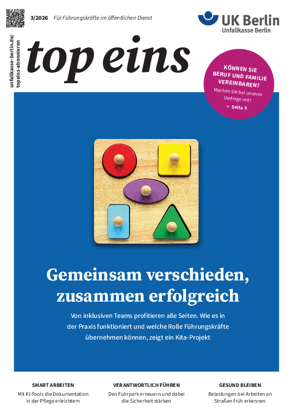 UK Berlin top eins Ausgabe 3/2026 Titel UK Berlin top eins Ausgabe 3/2026 Titel