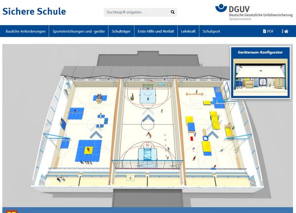 Screenshot Sporthalle Sichere Schule 2024